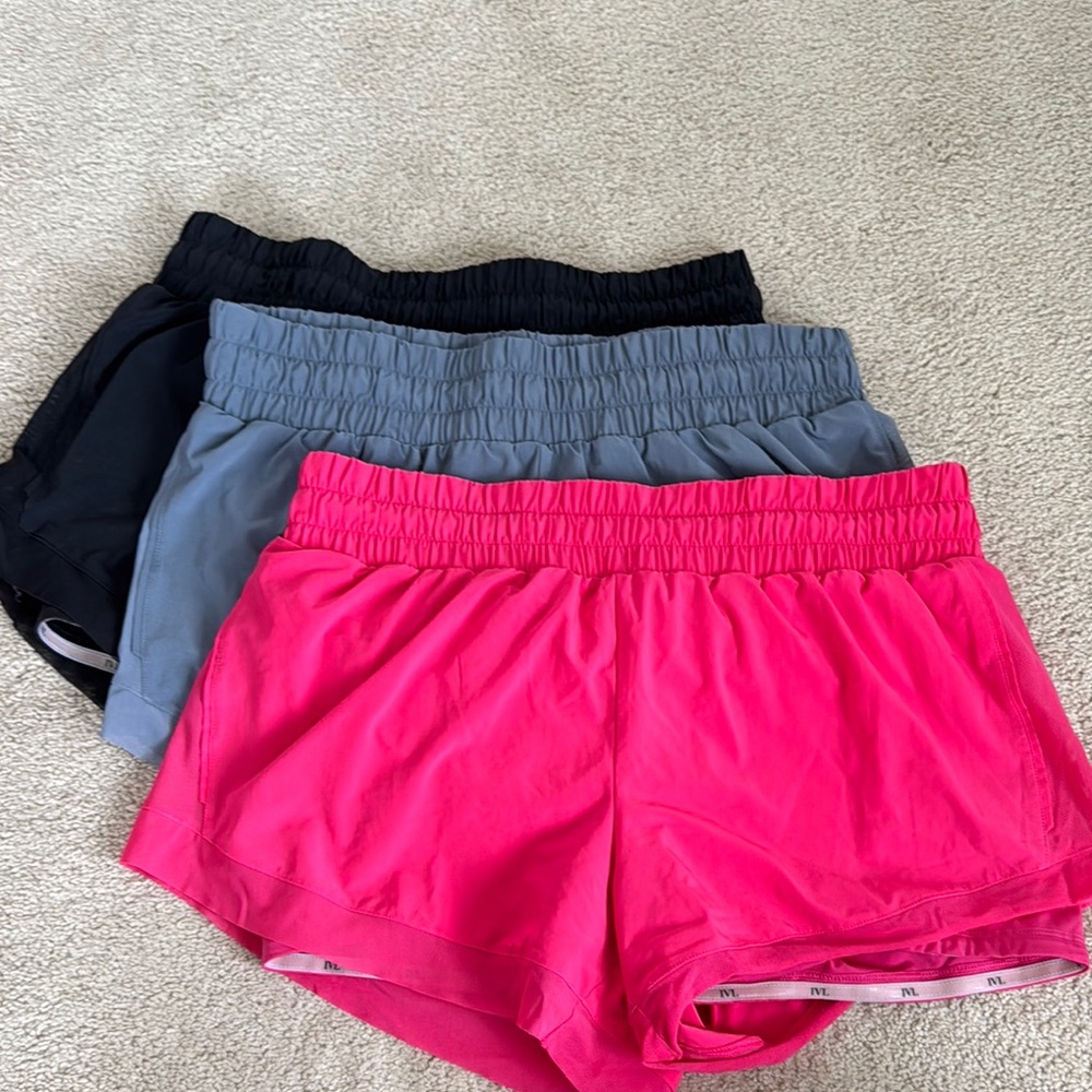 Bundle of IVL Women's Pink, Gray, and Black Running Shorts